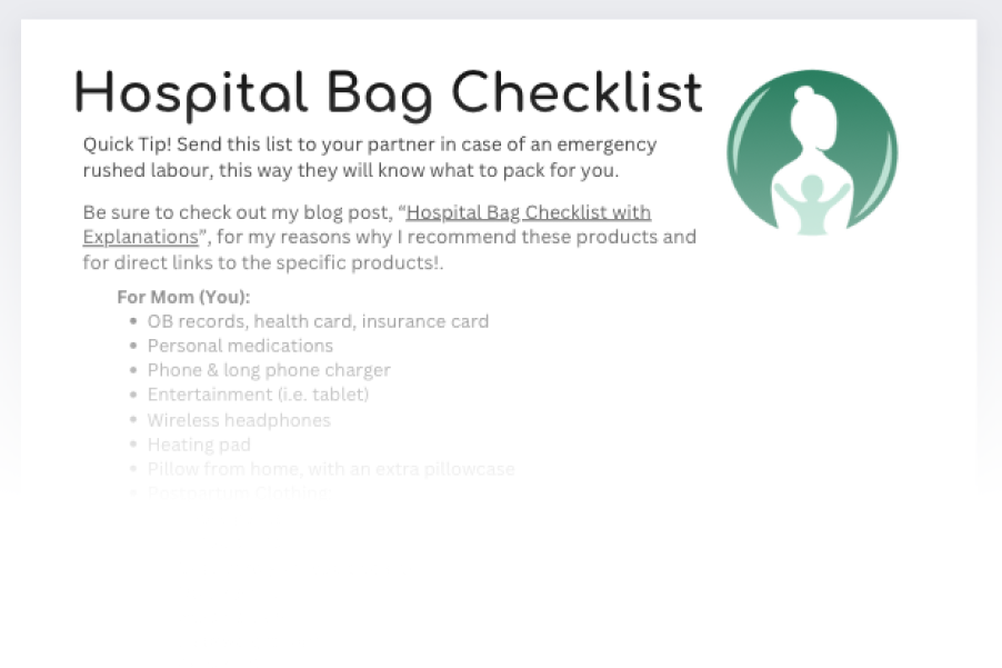 Hospital Bag Checklist